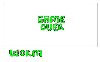 Worm atari screenshot